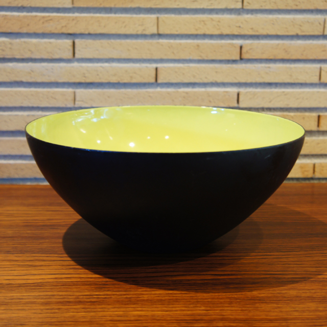 北欧雑貨「Krenit Bowl ( yellow size:L)」