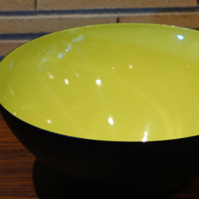北欧雑貨「Krenit Bowl ( yellow size:L)」