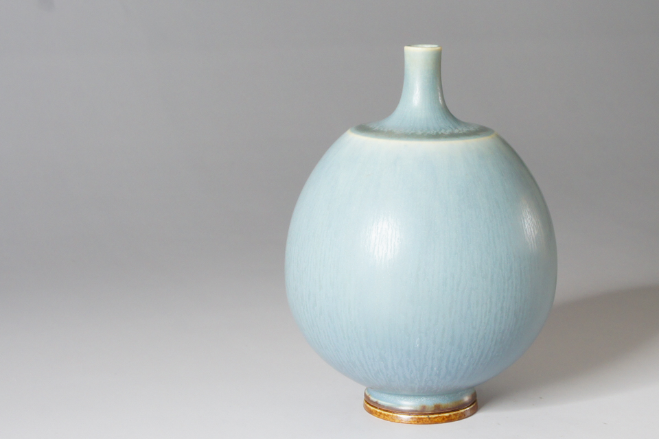 北欧雑貨「薄灰青釉花瓶」