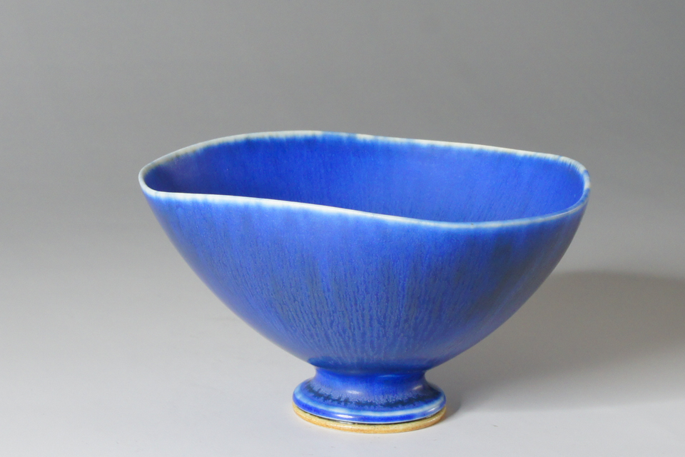 北欧雑貨「瑠璃釉沓形鉢」