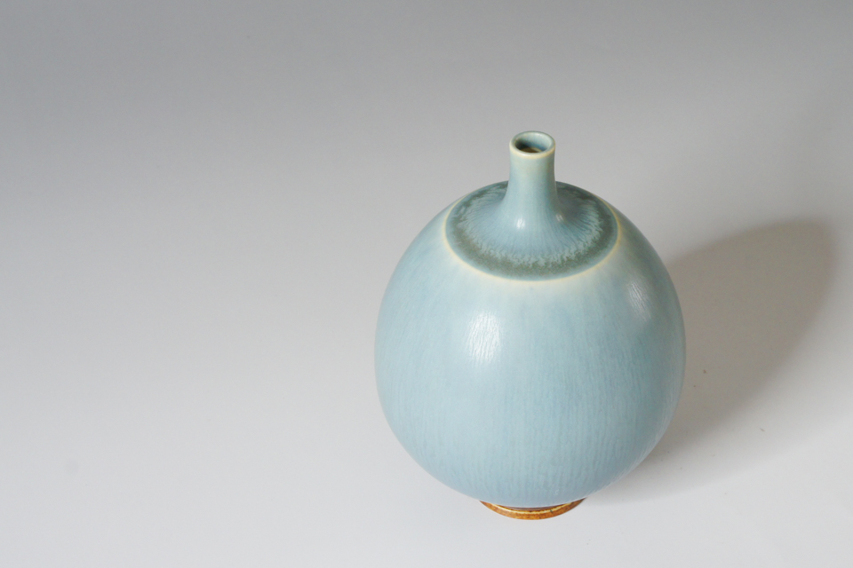 北欧雑貨「薄灰青釉花瓶」