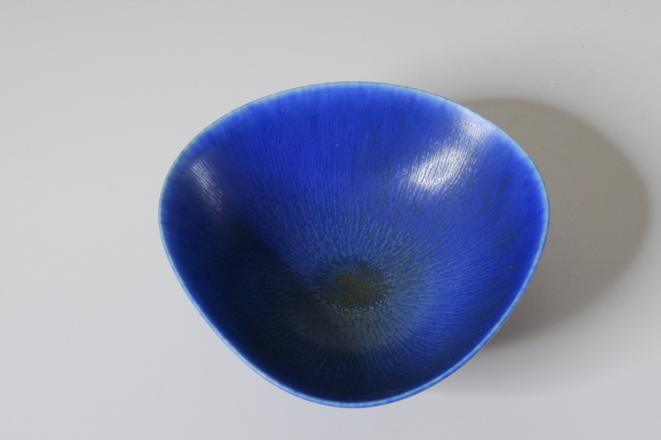 北欧雑貨「瑠璃釉沓形小鉢」