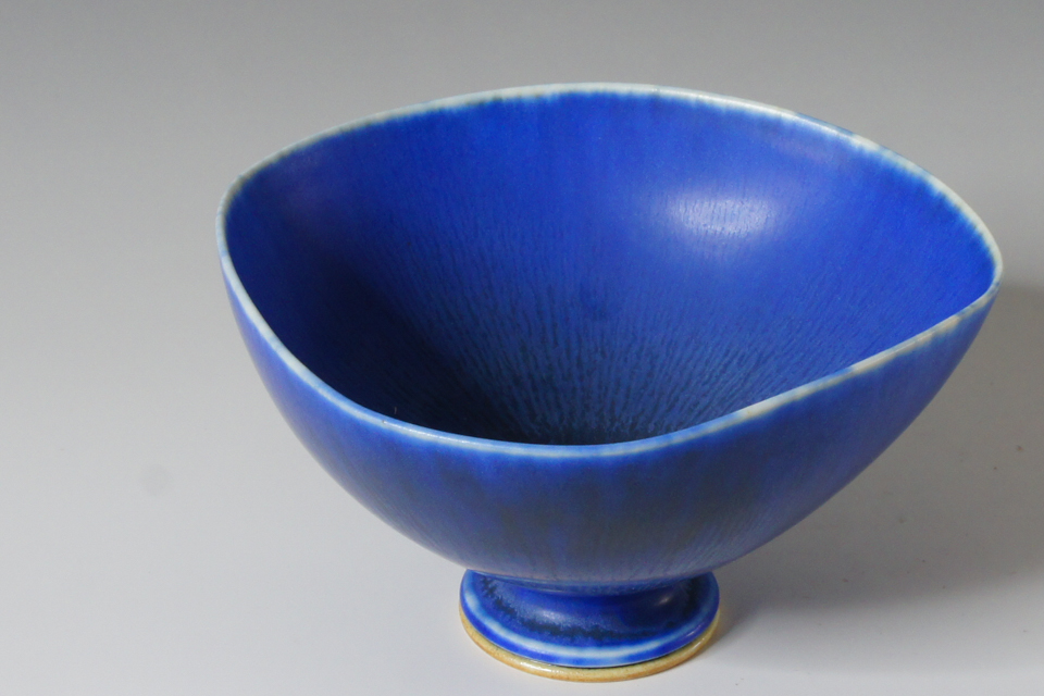 北欧雑貨「瑠璃釉沓形鉢」