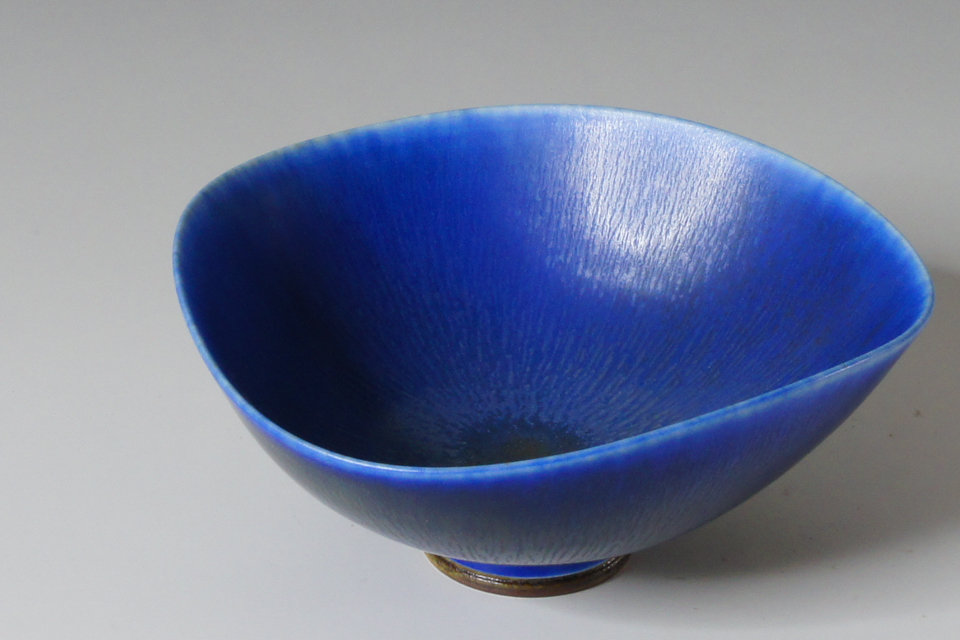 北欧雑貨「瑠璃釉沓形小鉢」
